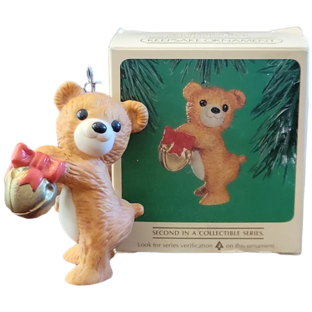 Vtg 1984 Hallmark 2th Collector's Series Keepsake Ornament Cinnamon Bear